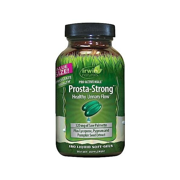 Irwin Naturals Prosta-fort, de la prostate en bonne santé et le débit urinaire, 180 liquide doux-gels