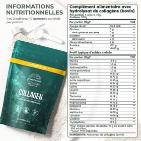 Primal Harvest® Collagen 60 portions – Poudre de collagène complexe bioactif – Alimentation durable en herbe – Hydrolysat d