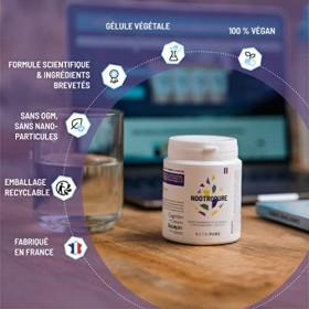 Nootropure • Complément Alimentaire Performances Cognitives • Rhodiola, Bacopa, Tyrosine • Mémoire, Concentration, Anti-Stres