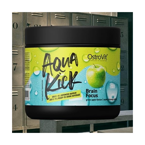 OstroVit Aqua Kick 300g Brain Focus - Pomme verte