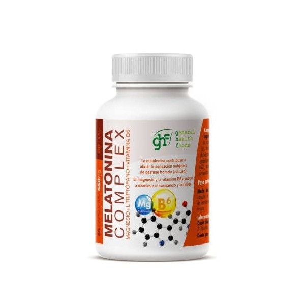 Ghf Melatonina Complex Mag+triptofano+vit B6 550 Mg 60