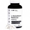 Glutathion 500 mg réduit à 98%. 120 gélules végétaliennes pour 4 mois. Acide aminé L-Glutathion, Antioxydant cellulaire qui a