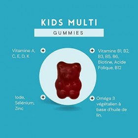Gumtamin Gummies multivitaminés pour enfants - Alternative hautement dosée aux comprimés et capsules - 18 vitamines et minéra