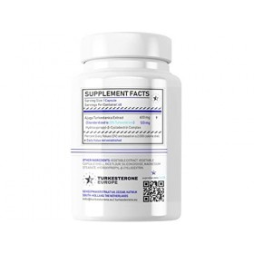 Turkesterone+™ 20% Complexe avec Hydroxypropyl-Bêta-Cyclodextrine - 60 Gélules 600mg - Turkesterone Europe®