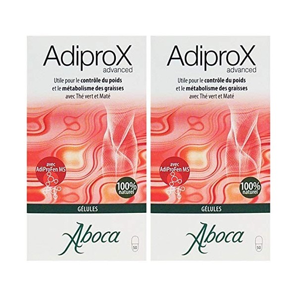 Aboca Adiprox 50 Gélules Lot de 2