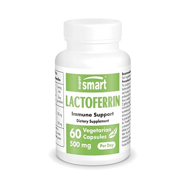 Lactoferrin WHEY - Renforce et Optimise le Système Immunitaire - Limite les Infections - Stimule la Santé Intestinale - Rég