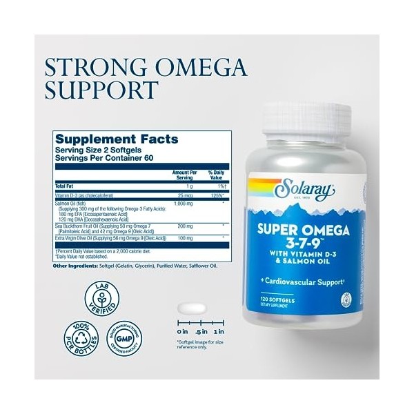 Solaray Super Omega 3 7 9 120Perlas