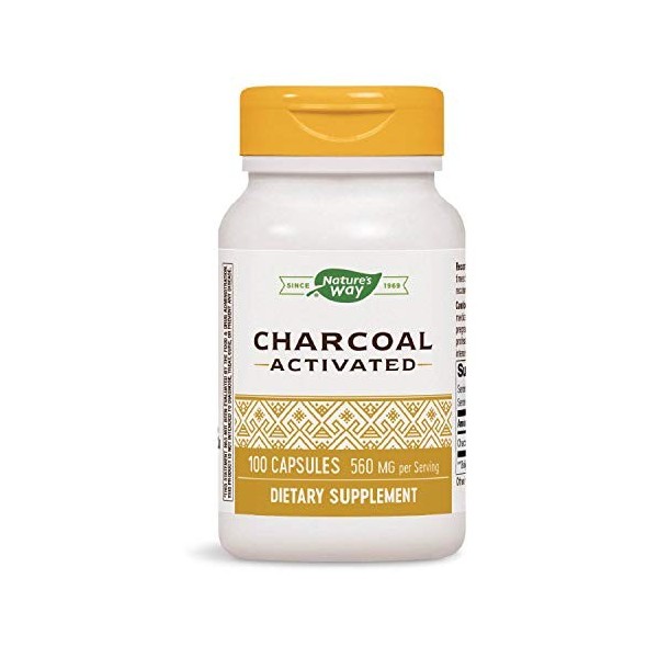 Charbon actif Natures Way - 100 capsules