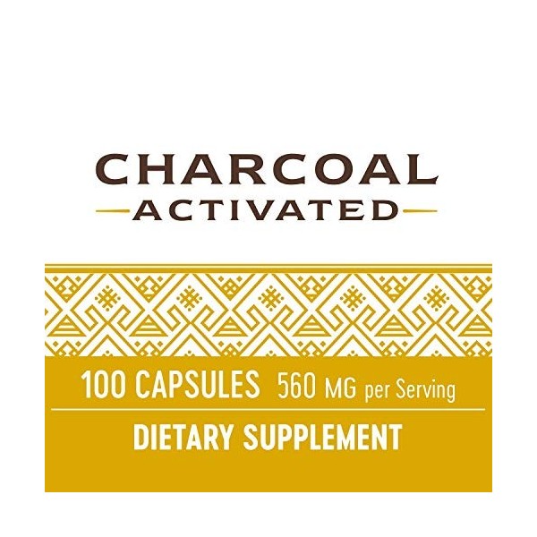 Charbon actif Natures Way - 100 capsules