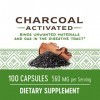 Natures Way Charbon actif, 280  MG 100  capsules 