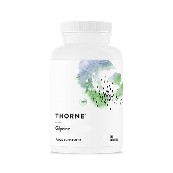 Thorne Glycine - Acide Aminé pour la Relaxation, la Détoxification et la Fonction Musculaire - 250 Capsules