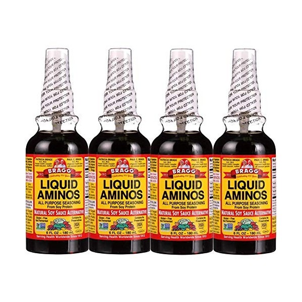 Bragg - Lot de 4 flacons vaporisateurs liquides aminés - 170 ml