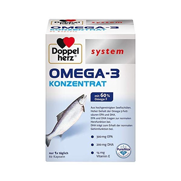 Doppelherz system OMEGA-3 KONZENTRAT, 60 pc Capsules