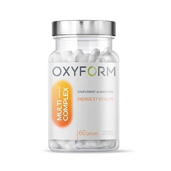 Laboratoires Oxyform I Complément Alimentaire Naturel Multivitamines I Formule Vitalite Tonus Boost I Anti Fatigue I Vitamine