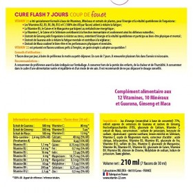 VITAMIN22 - Cure Flash 7 jours - Effet Coup de fouet - Vitalité et tonus - Sans gluten - Fabriqué en France - Cure de 7 j - 