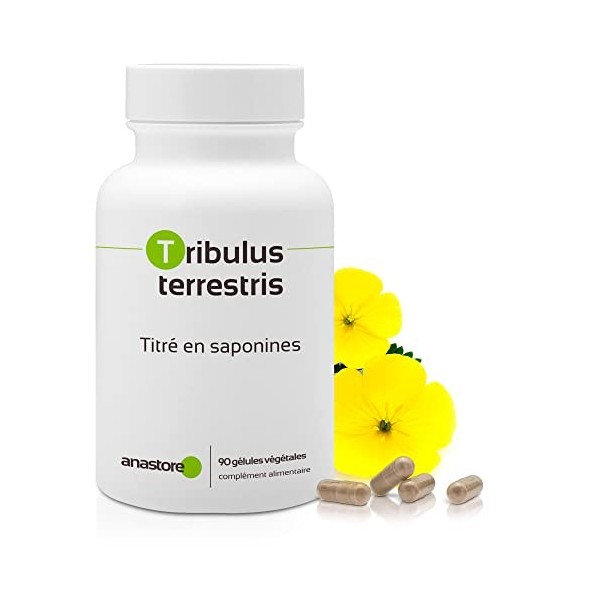 TRIBULUS TERRESTRIS * 470 mg / 90 gélules * Titré à 40% min. en saponines * Energie, Performances sportives, Vitalité