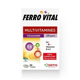 ORTIS Ferro Vital Complément Alimentaire 24 Comprimés