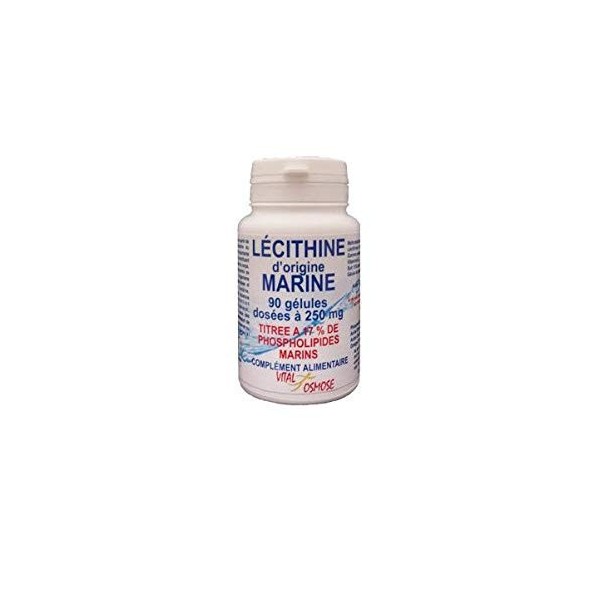 VITAL OSMOSE Lécithine dOrigine Marine 90 Gélules