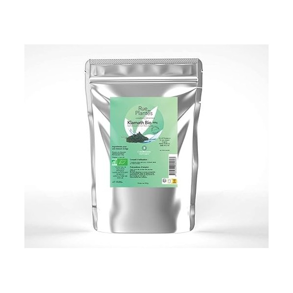 Poudre de Klamath Bio - Super Aliment Naturel Riche en Nutriments Essentiels - Source de Vitalité et de Bien-être 500g 