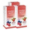 D.PLANTES - Vitalité-Nut - Complément Alimentaire Multivitamines et Minéraux - Tonus, Vitalité - Goût Fruits Rouges - 3 x 30 