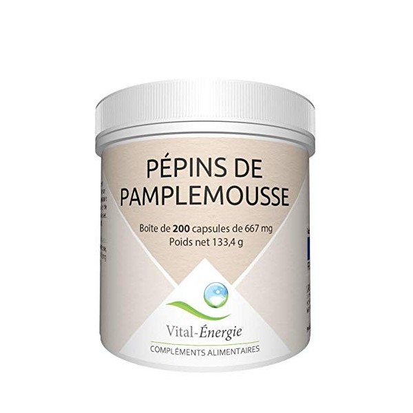 Vital-Energie Pépins de pamplemousse 200 capsules