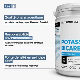 Bicarbonate de Potassium 100% Pur | Résistance à leffort • Contre lacide lactique • Régulateur de pH sanguin • Riche en pro