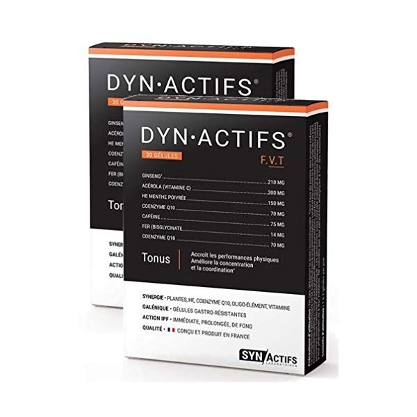 SYNActifs - DYNActifs Tonus - Réduction de la fatigue, amélioration des performances physiques - Complément alimentaire - Lot
