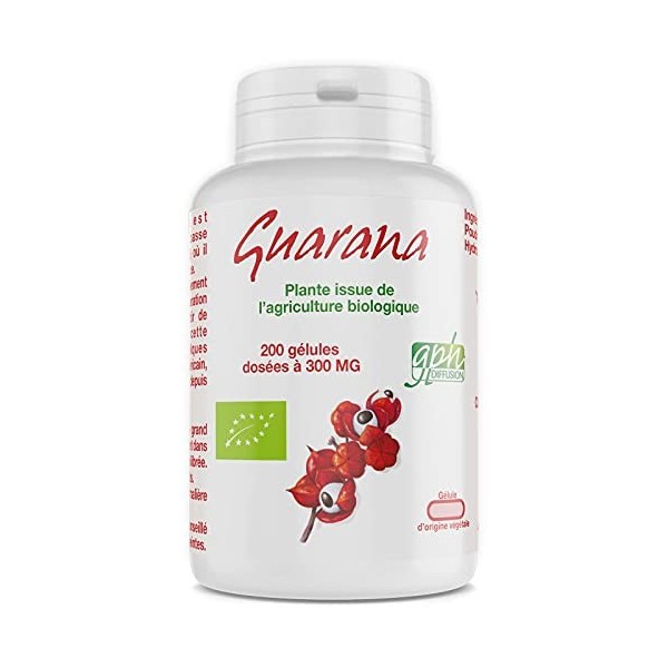 Guarana Bio - 200 gélules végétales 300 mg