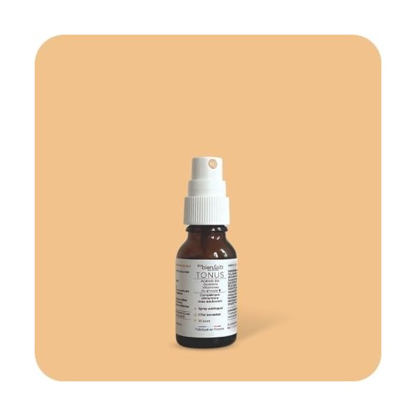 Spray Tonus | Vitamine C, Acérola, Guarana | 15ml | 20 jours | Complément Alimentaire | Goût Agrume | Action Rapide | Phytoth