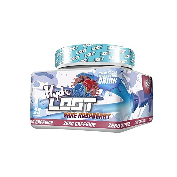 HYDRO LOOT® - Game Booster avec formule Flow-State® | 25 Servings 150g SANS GRAFFE | Boisson dhydratation avec des vitamin