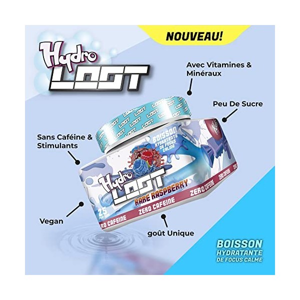 HYDRO LOOT® - Game Booster avec formule Flow-State® | 25 Servings 150g SANS GRAFFE | Boisson dhydratation avec des vitamin