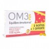 OM3 - Équilibre Émotionnel Formule Originale - Huile de poissons concentrée à 91% dOméga-3-Format économique -3x60 capsules