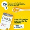 OM3 - Équilibre Émotionnel Formule Originale - Huile de poissons concentrée à 91% dOméga-3-Format économique -3x60 capsules