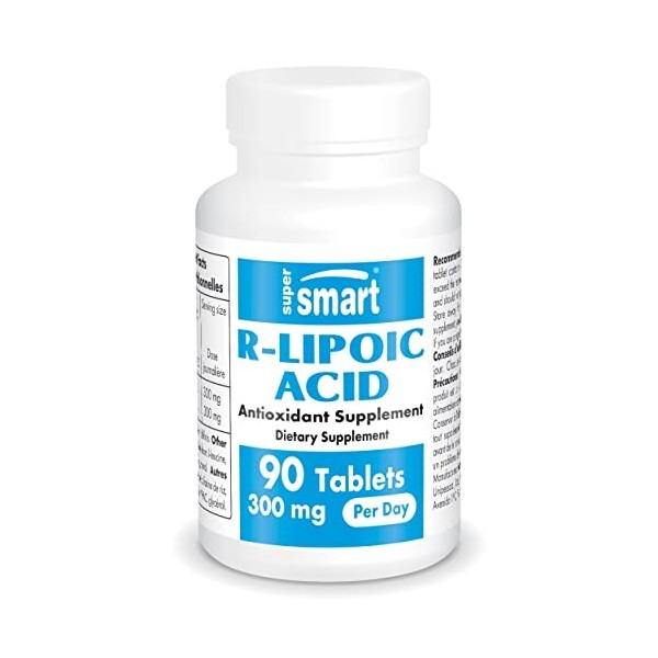 R-Lipoic Acid - Antioxydant - Anti- ge - Forme R - Aide à Convertir le Glucose en Énergie - Aide à Lutter Contre le Vieilliss