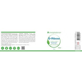 D-Ribose Sucre Essentiel en Poudre - Végétalien - Sans Gluten - Sans OGM - Fatigue - Rendement - 200g