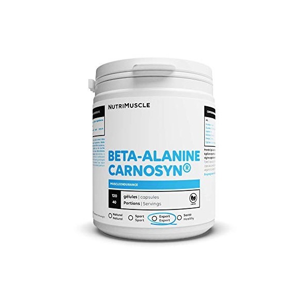 Bêta-Alanine Brevetée | Carnosyn 100% Pure • Pre workout • Retarde la fatigue • Vegan • Acide Aminé Force & lEndurance • Mus