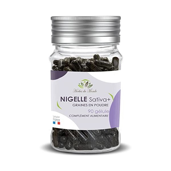 Herbes du Monde - Gélules de Nigelle Pur - 90 gélules - 100% Végétal