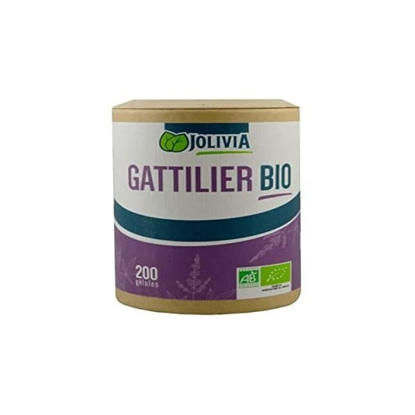 Gattilier Bio - 200 gélules de 250 mg | Format Gélule | Complément Alimentaire | Vegan | Fabriqué en France