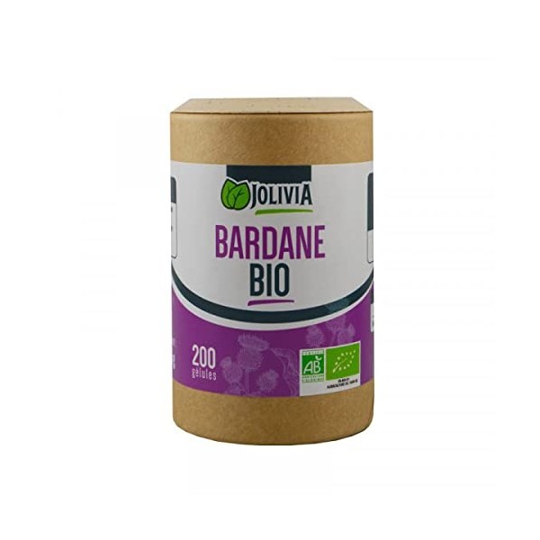 Bardane Bio - 200 gélules végétales de 250 mg | Format Gélule | Complément Alimentaire | Vegan | Fabriqué en France