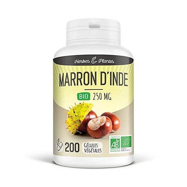 Herbes Et Plantes Marron dInde Bio 200 Gélules Végétales 250 mg