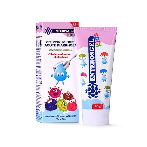 Enterosgel Tube pour enfants 90 g - Traitement de la diarrhée pour enfants | Soulage la diarrhée des enfants