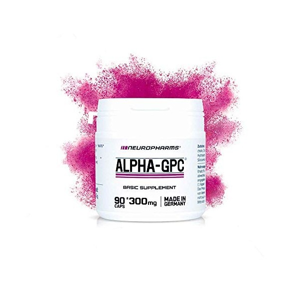 Alpha-GPC | Nootropic | 90 capsules de 300 mg 100% L-Alpha glycérylphosphorylcholin | végan