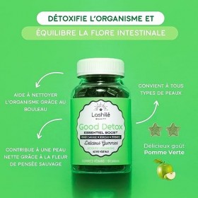 LASHILÉ BEAUTY - Compléments Alimentaires - Good Night / Good Detox / Good Immunity - Cure Bien Etre - 3 x 60 Gummies - Fabri