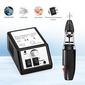 SanLead Ponceuse pour Ongles, 20000 RPM Ongle,Ponceuse Ongle Vitesse Réglable pour lélimination des Callosités des Ongles en