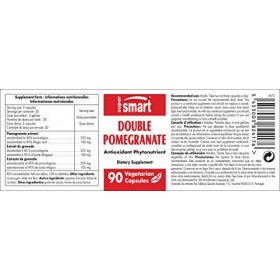 Double Pomegranate -Antioxydant - Aide à Lutter Contre le Stress Oxydatif - Extrait de Grenade Standardisé à 40% Punicalagine