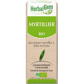 Pranarôm HERBALGEM - Macérât-Mère - Myrtillier Bio - Complément Alimentaire Gemmothérapie Concentrée - Extrait De Bourgeon Fr