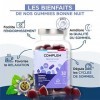 Complément alimentaire naturel Sommeil - 1,9mg Mélatonine, Mélisse, Passiflore - Sans Sucres - Vegan - Fabriqué en France - C