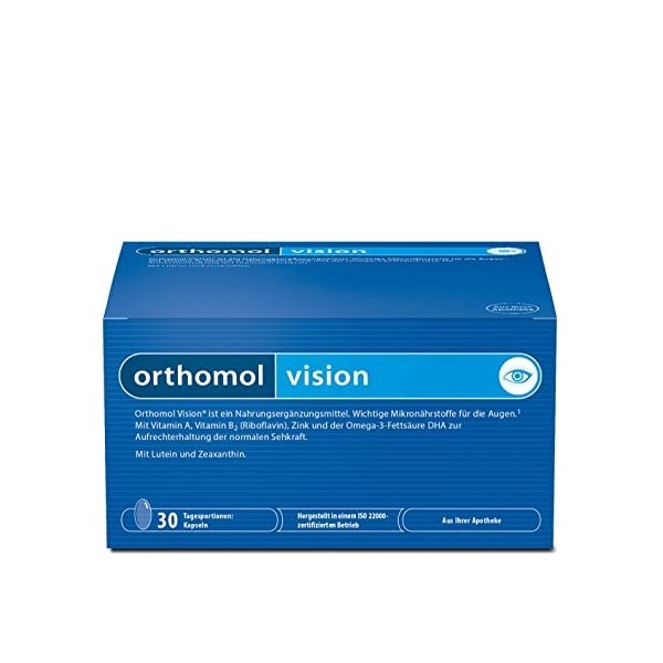 ORTHOMOL Vision Boîte de 30 gélules