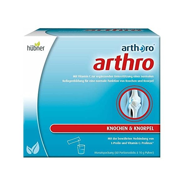 hübner Arthoro Arthrose Lot de 3 boîtes de 60 bâtonnets pour arthrose