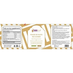 1 BOITE DE GÉLULES DE GLUTA BIO ULTIMES ET 1 BOITE DE COLLAGÈNE &VITAMINEC OBBBeauté Complément alimentaire 100% NATUREL,